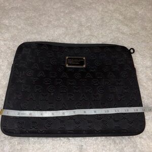Marc by Marc Jacobs Black Logo Zip Laptop/Tablet Pouch